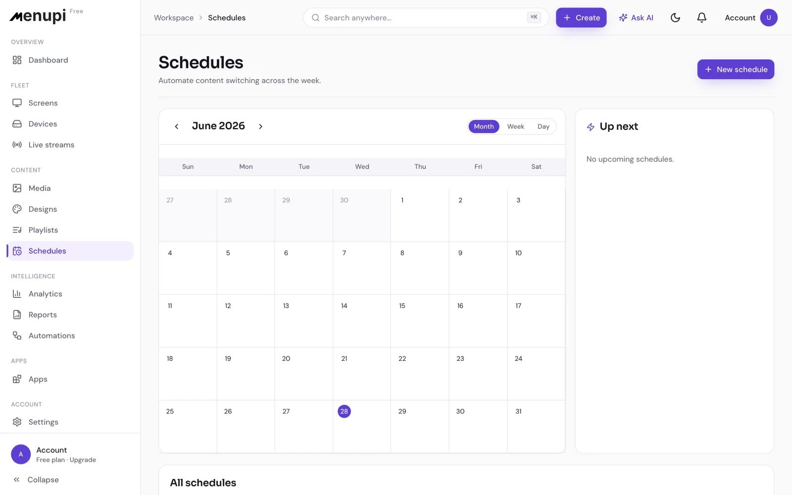Schedules that run themselves.